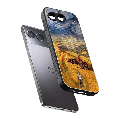 Starry Ride sleek oneplus nord 4 cover with tempered glass back and TPU edges
