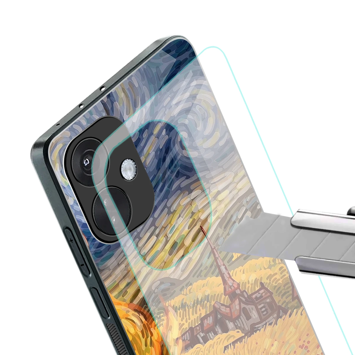 Starry Ride stylish phone case for oneplus nord ce 3 | glossy glass and slim fit