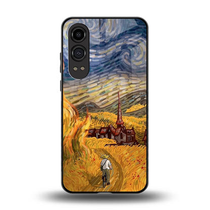 Starry Ride back phone cover | glass case for oneplus nord ce 4 lite