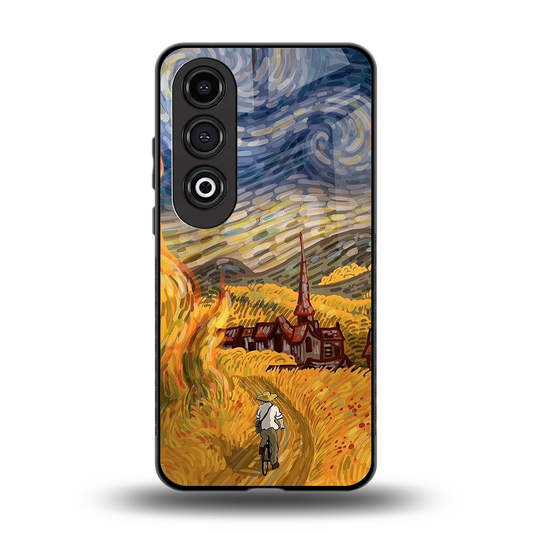 Starry Ride back phone cover | glass case for oneplus nord ce 4