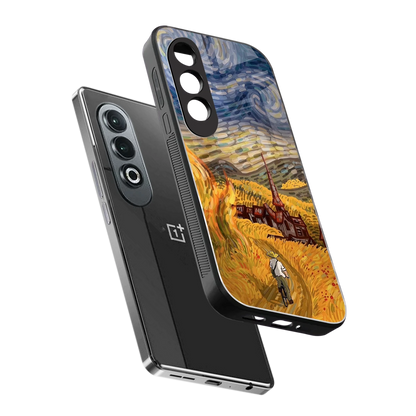Starry Ride sleek oneplus nord ce 4 cover with tempered glass back and TPU edges