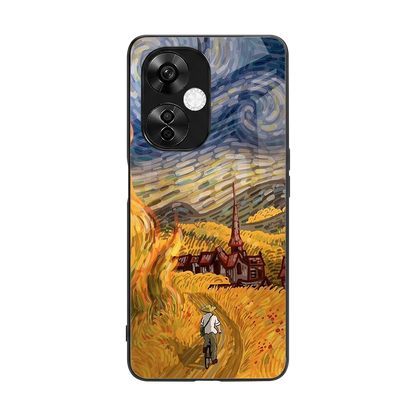 Starry Ride back phone cover | glass case for oneplus nord ce 3 lite