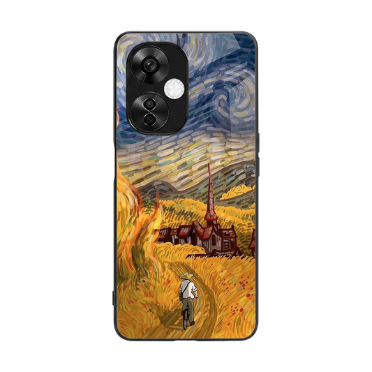 Starry Ride back phone cover | glass case for oneplus nord ce 3 lite