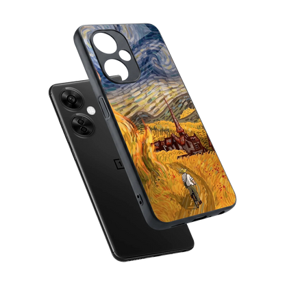 Starry Ride sleek oneplus nord ce 3 lite cover with tempered glass back and TPU edges
