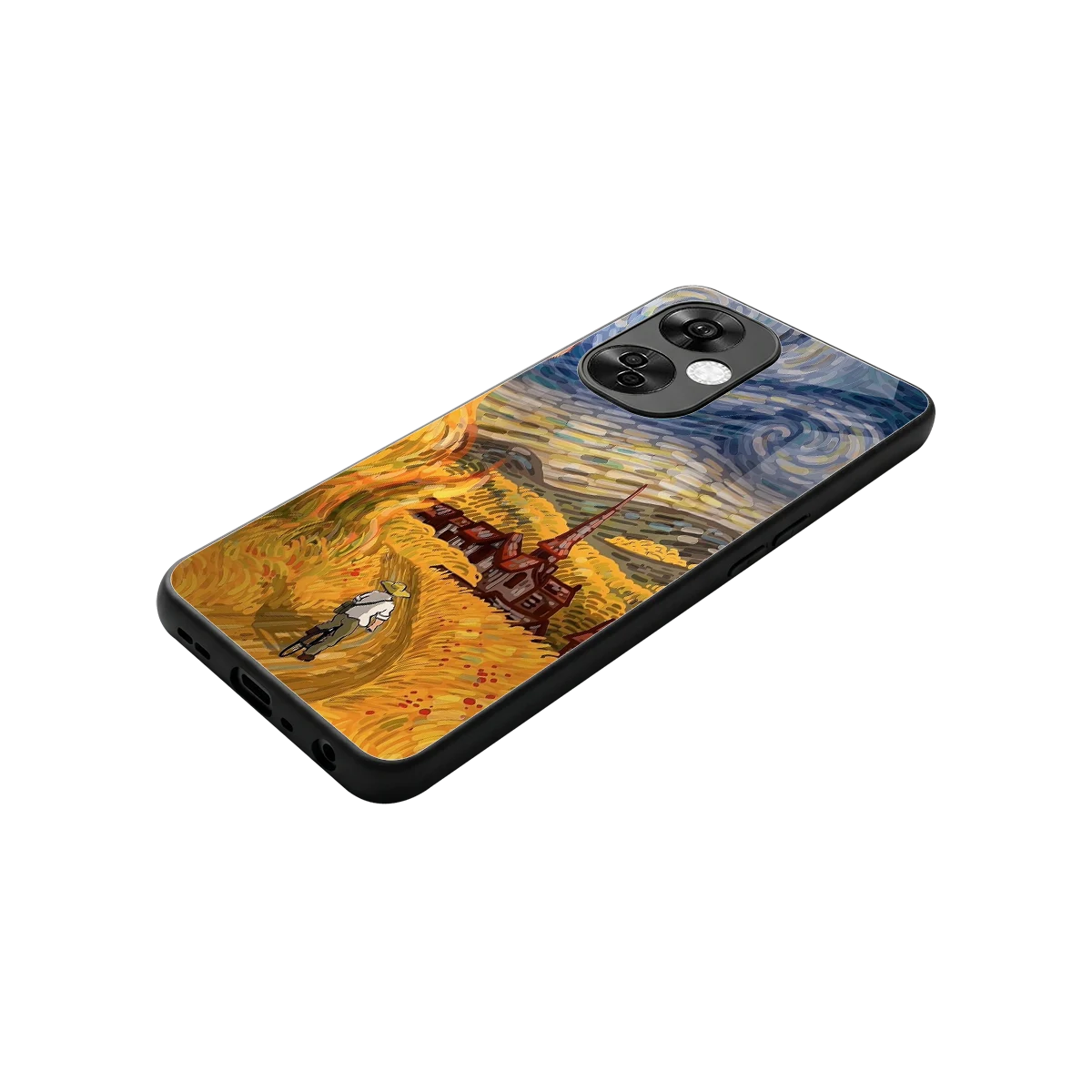 Starry Ride stylish phone case for oneplus nord ce 3 lite | glossy glass and slim fit