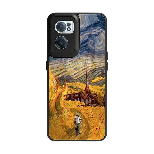Starry Ride back phone cover | glass case for oneplus nord ce 2
