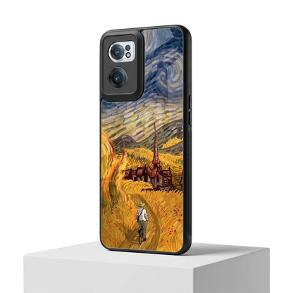 Starry Ride oneplus nord ce 2 mobile cover | shockproof glass phone case