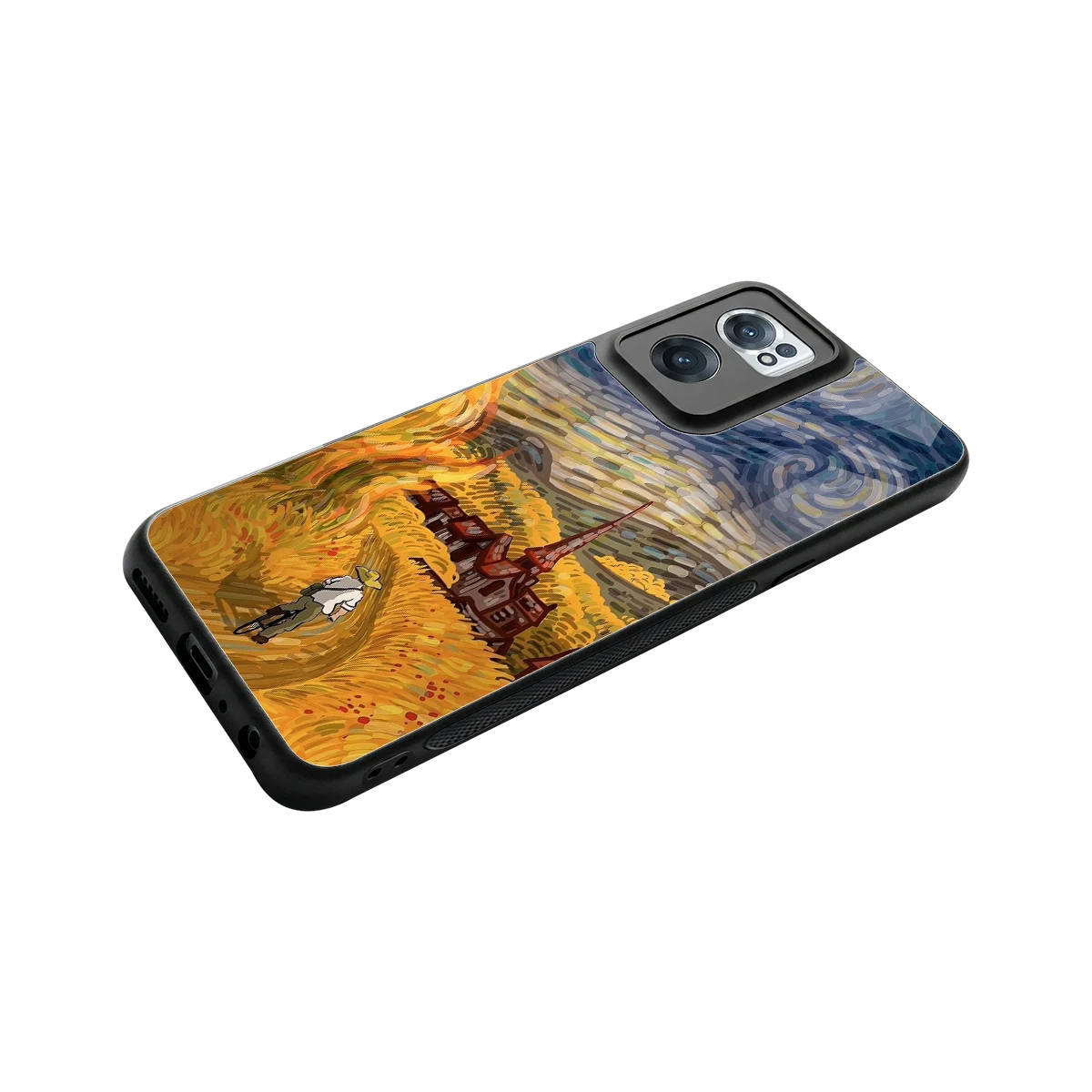 Starry Ride stylish phone case for oneplus nord ce 2 | glossy glass and slim fit