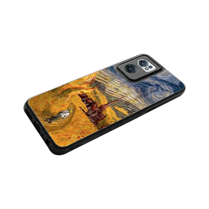 Starry Ride stylish phone case for oneplus nord ce 2 | glossy glass and slim fit