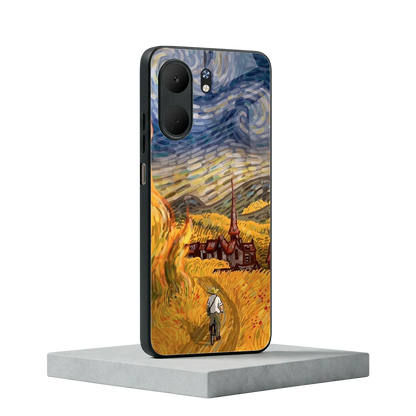 Starry Ride oppo a5x 5g mobile cover | shockproof glass phone case