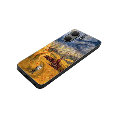 Starry Ride stylish phone case for oppo a5x 5g | glossy glass and slim fit