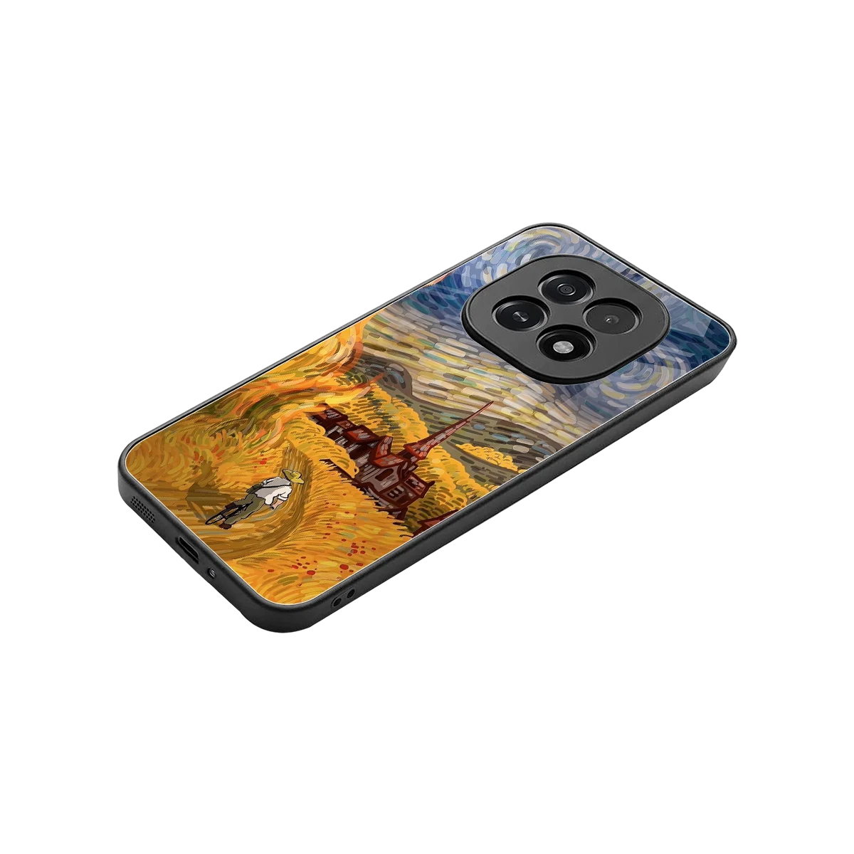 Starry Ride stylish phone case for oppo f29 5g | glossy glass and slim fit