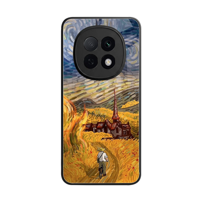 Starry Ride back phone cover | glass case for oppo f29 pro 5g