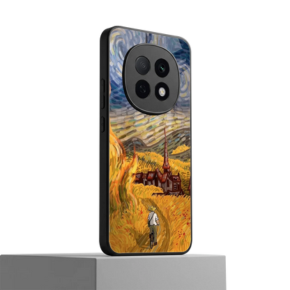 Starry Ride oppo f29 pro 5g mobile cover | shockproof glass phone case