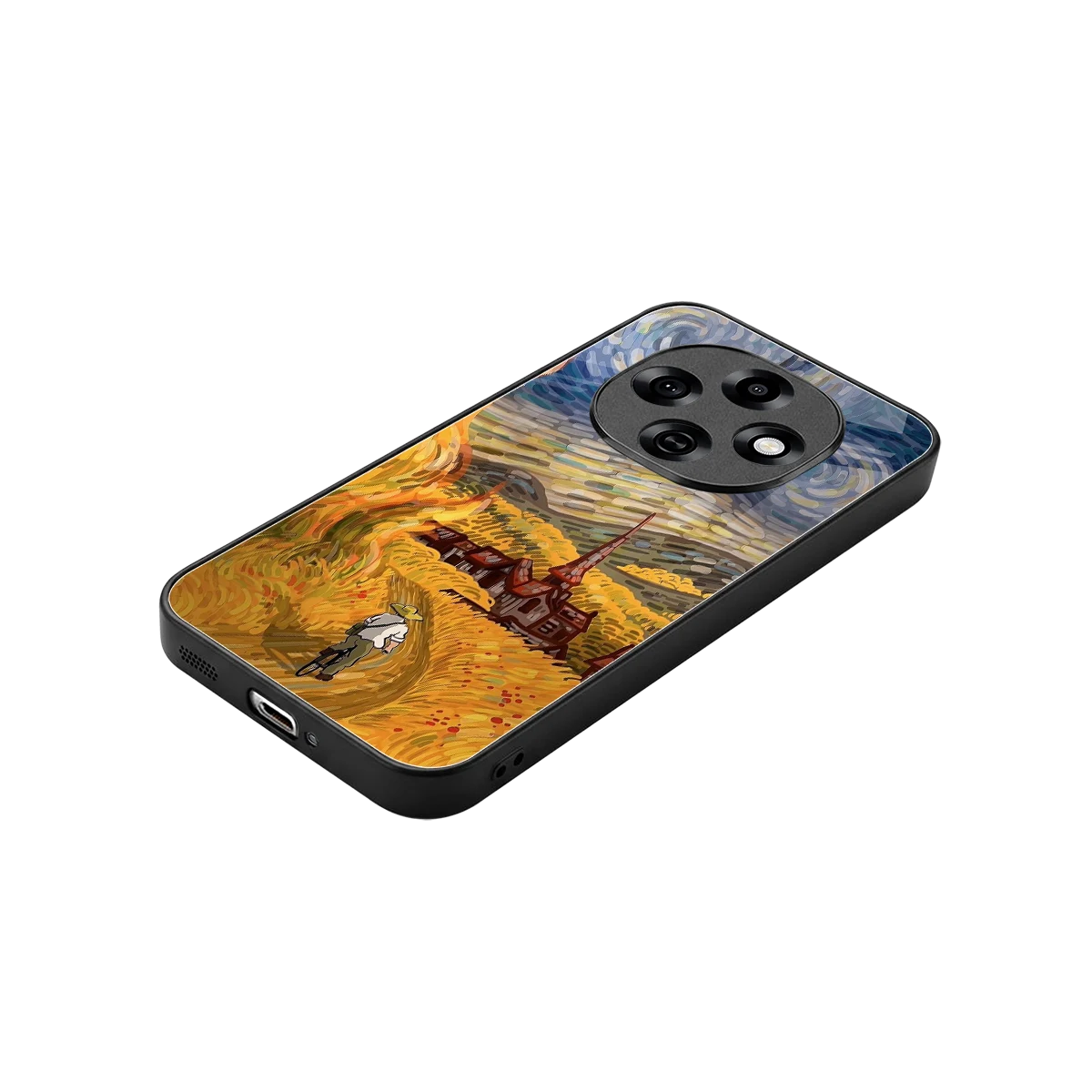Starry Ride stylish phone case for oppo f31 pro 5g | glossy glass and slim fit