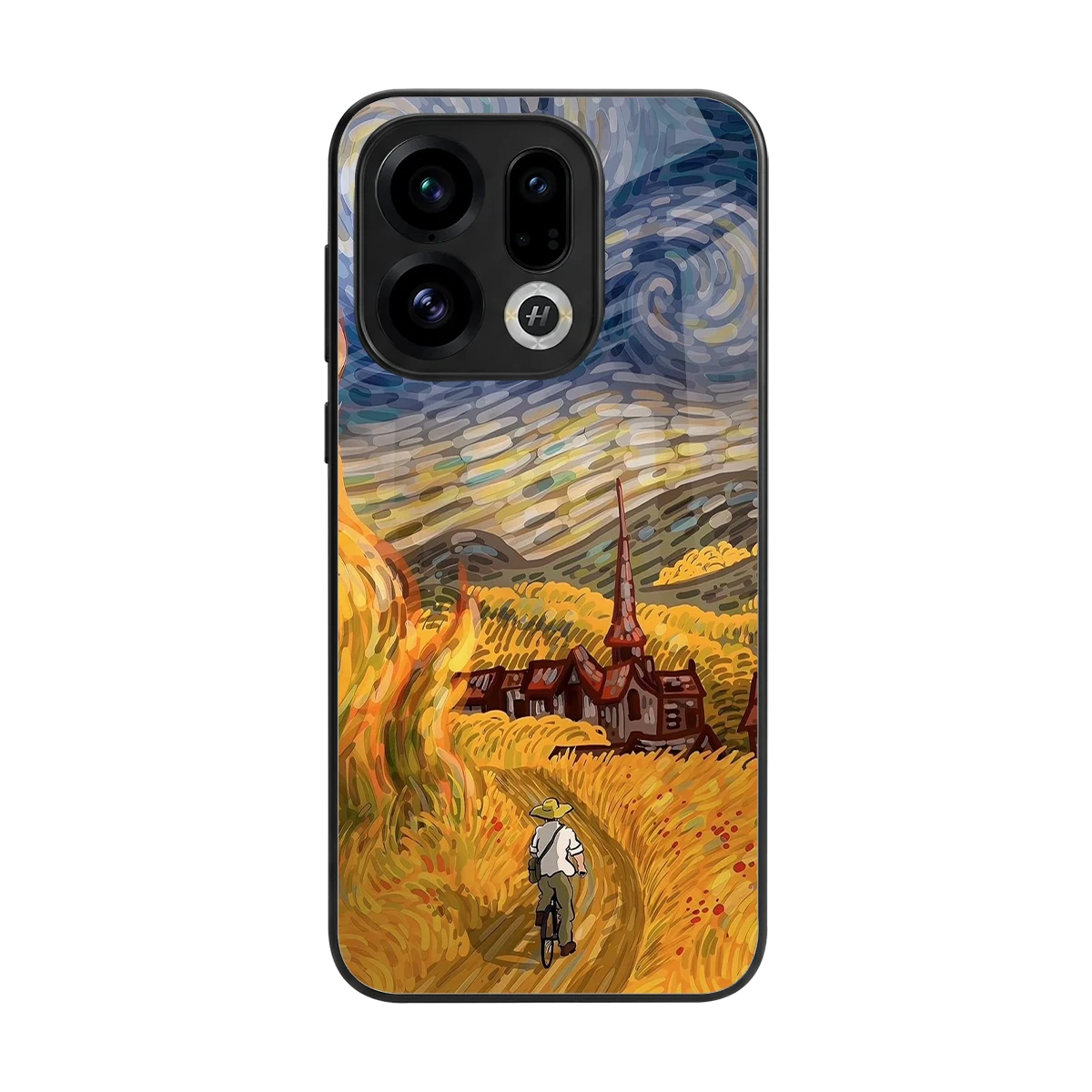 Starry Ride back phone cover | glass case for oppo find x9