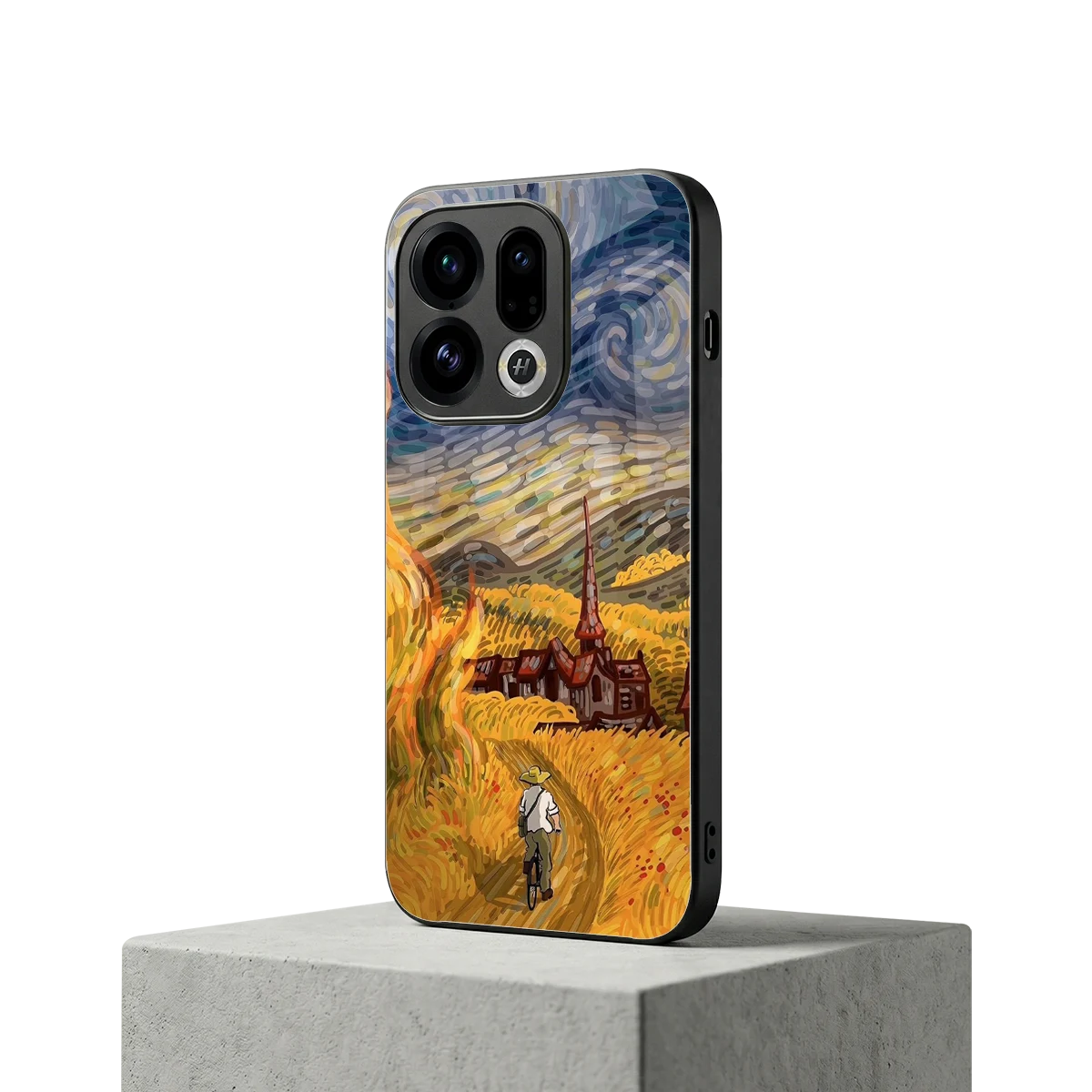 Starry Ride oppo find x9 mobile cover | shockproof glass phone case