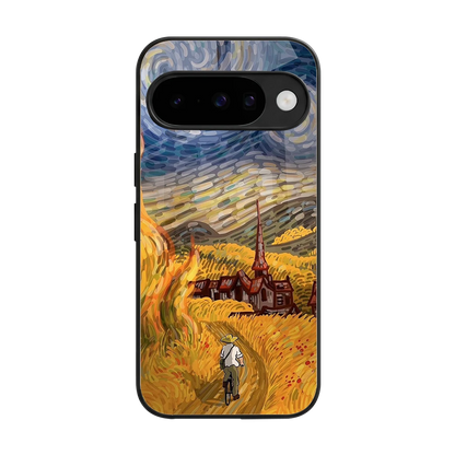 Starry Ride back phone cover | glass case for google pixel 10