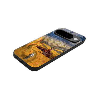 Starry Ride stylish phone case for google pixel 10 | glossy glass and slim fit