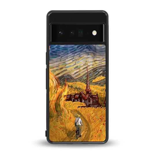 Starry Ride back phone cover | glass case for google pixel 6 pro