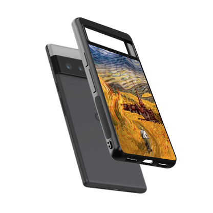 Starry Ride sleek google pixel 6 pro cover with tempered glass back and TPU edges