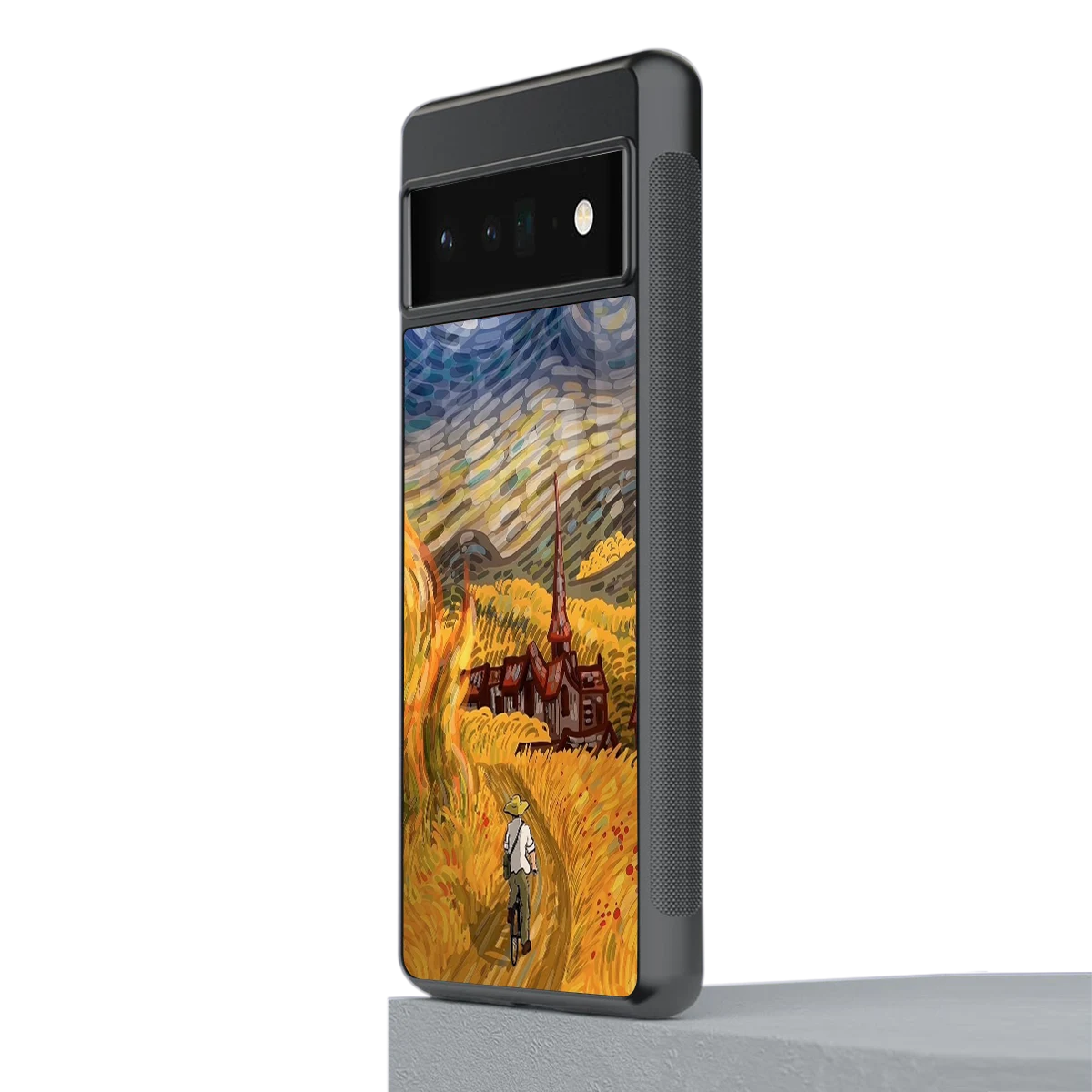 Starry Ride stylish phone case for google pixel 6 pro | glossy glass and slim fit