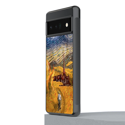 Starry Ride stylish phone case for google pixel 6 pro | glossy glass and slim fit