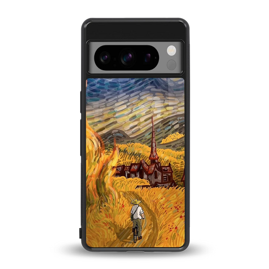 Starry Ride back phone cover | glass case for google pixel 8 pro