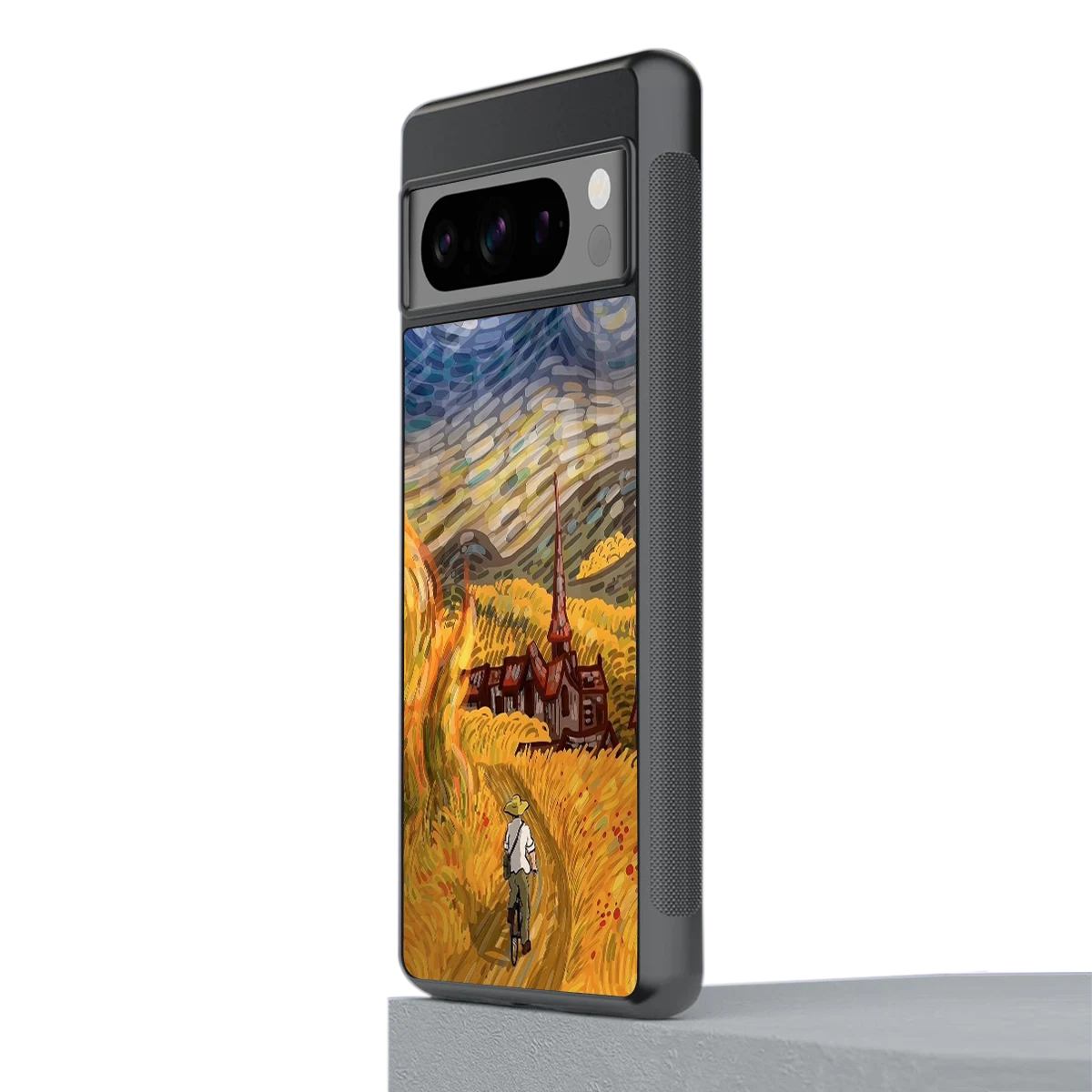 Starry Ride stylish phone case for google pixel 8 pro | glossy glass and slim fit