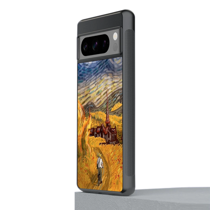 Starry Ride stylish phone case for google pixel 8 pro | glossy glass and slim fit