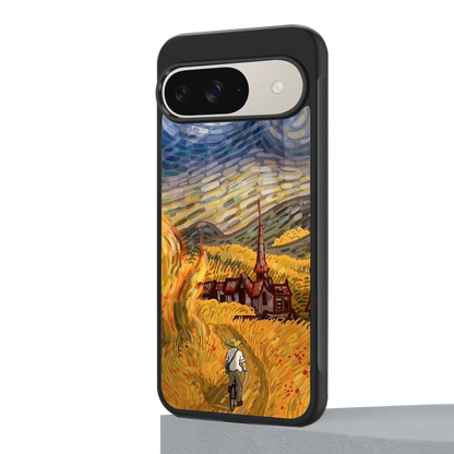 Starry Ride google pixel 9 mobile cover | shockproof glass phone case