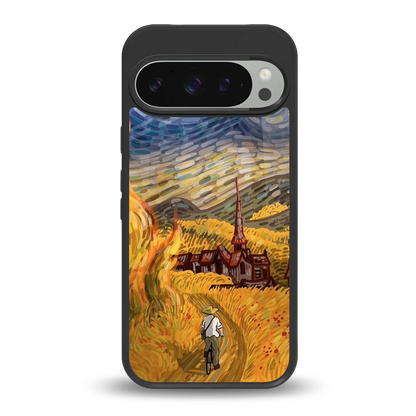 Starry Ride back phone cover | glass case for google pixel 9 pro