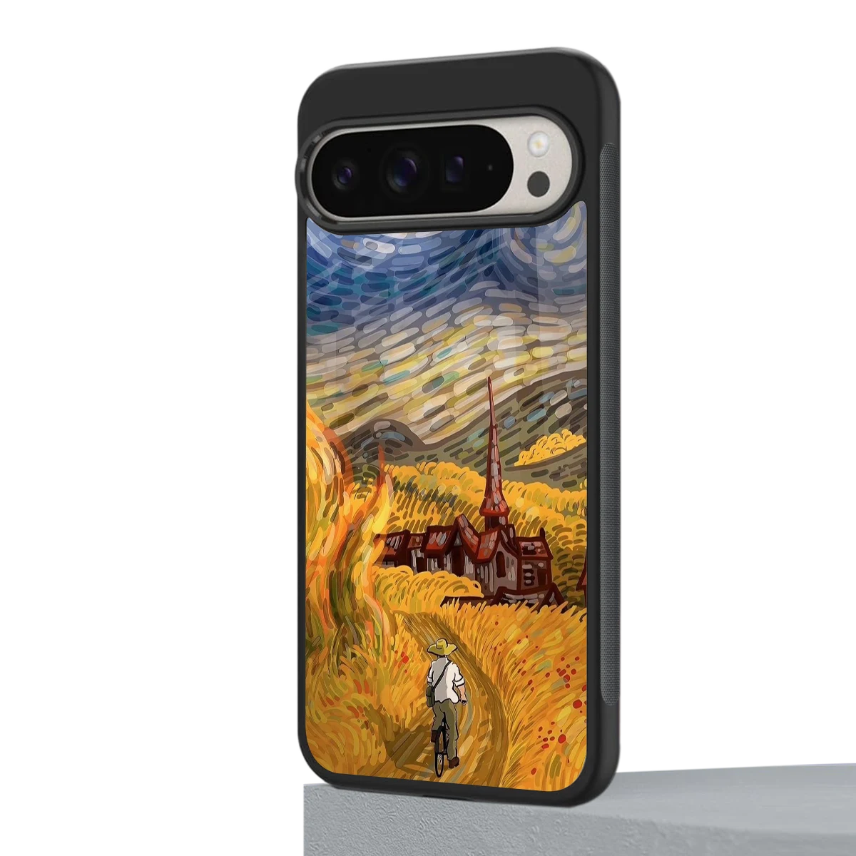Starry Ride google pixel 9 pro mobile cover | shockproof glass phone case