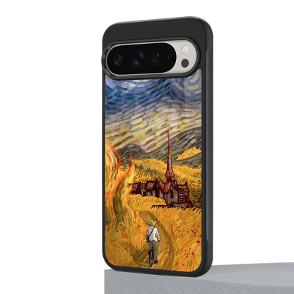 Starry Ride google pixel 9 pro xl mobile cover | shockproof glass phone case