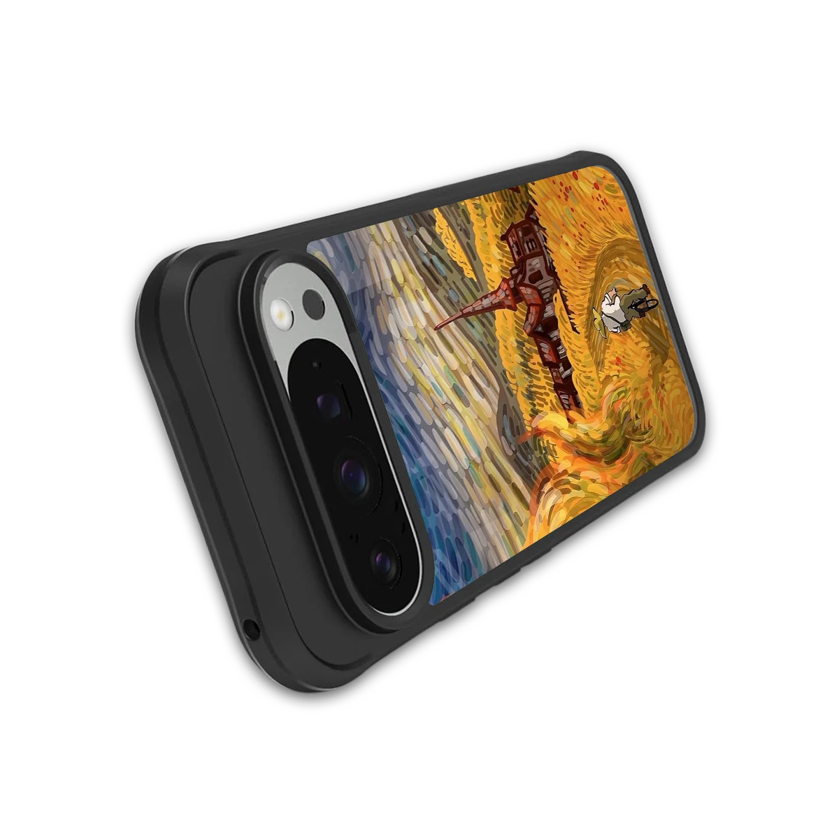 Starry Ride stylish phone case for google pixel 9 pro | glossy glass and slim fit