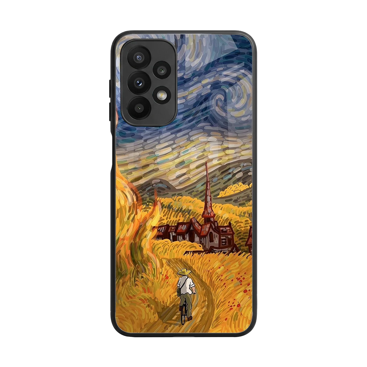 Starry Ride back phone cover | glass case for samsung galaxy a23