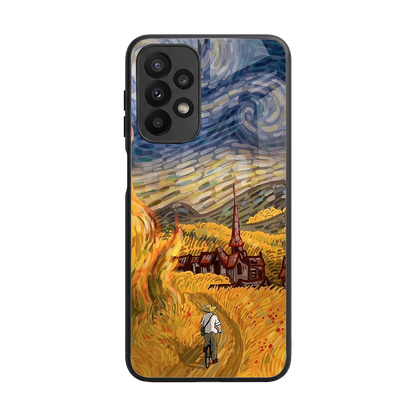 Starry Ride back phone cover | glass case for samsung galaxy a23