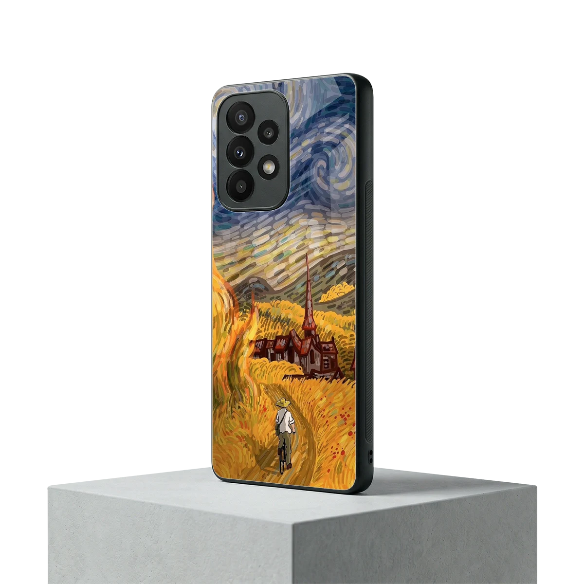 Starry Ride samsung galaxy a23 mobile cover | shockproof glass phone case