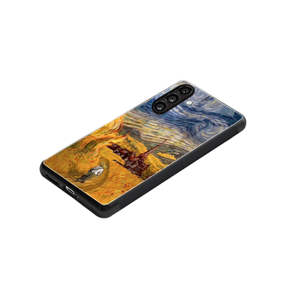 Starry Ride stylish phone case for samsung galaxy a55 5g | glossy glass and slim fit