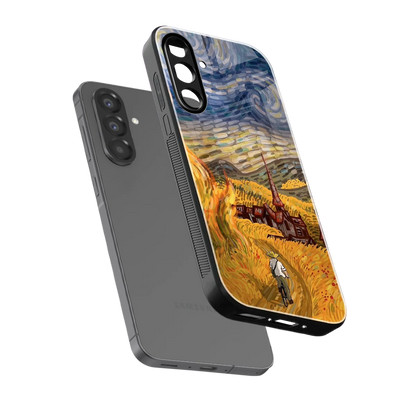 Starry Ride sleek samsung galaxy a17 5g cover with tempered glass back and TPU edges