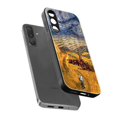 Starry Ride sleek samsung galaxy m36 5g cover with tempered glass back and TPU edges