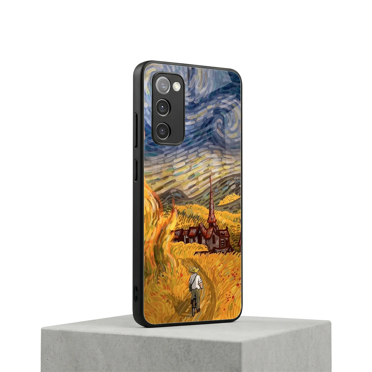 Starry Ride samsung galaxy s20 fe mobile cover | shockproof glass phone case
