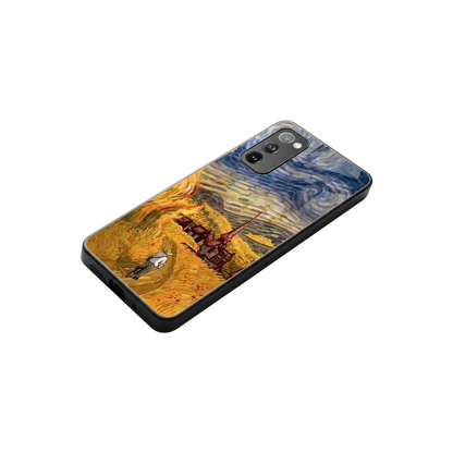 Starry Ride stylish phone case for samsung galaxy s20 fe | glossy glass and slim fit