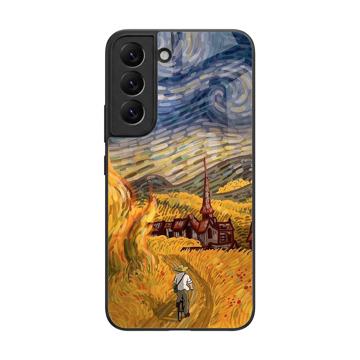 Starry Ride back phone cover | glass case for samsung galaxy s22