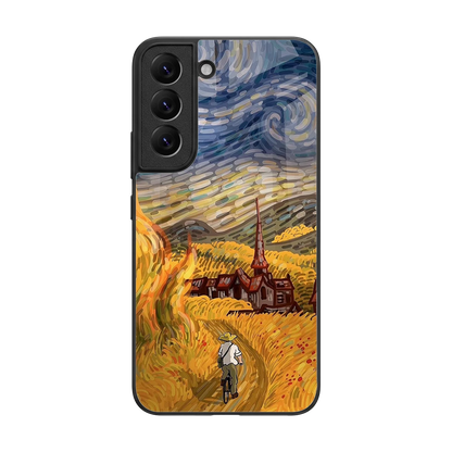 Starry Ride back phone cover | glass case for samsung galaxy s22