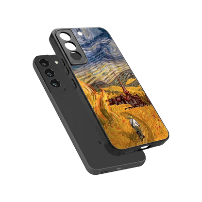 Starry Ride sleek samsung galaxy s22 cover with tempered glass back and TPU edges