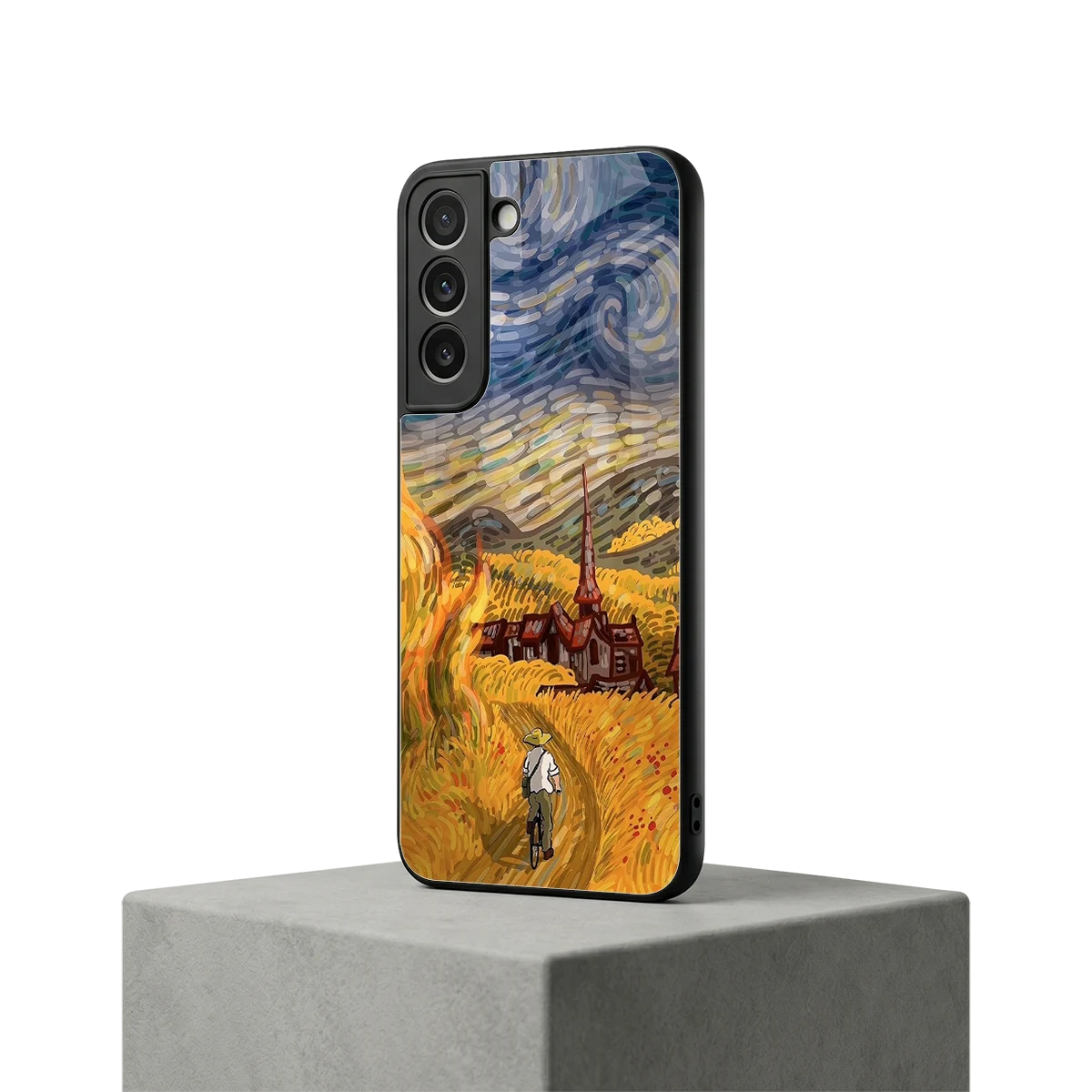 Starry Ride samsung galaxy s22 mobile cover | shockproof glass phone case