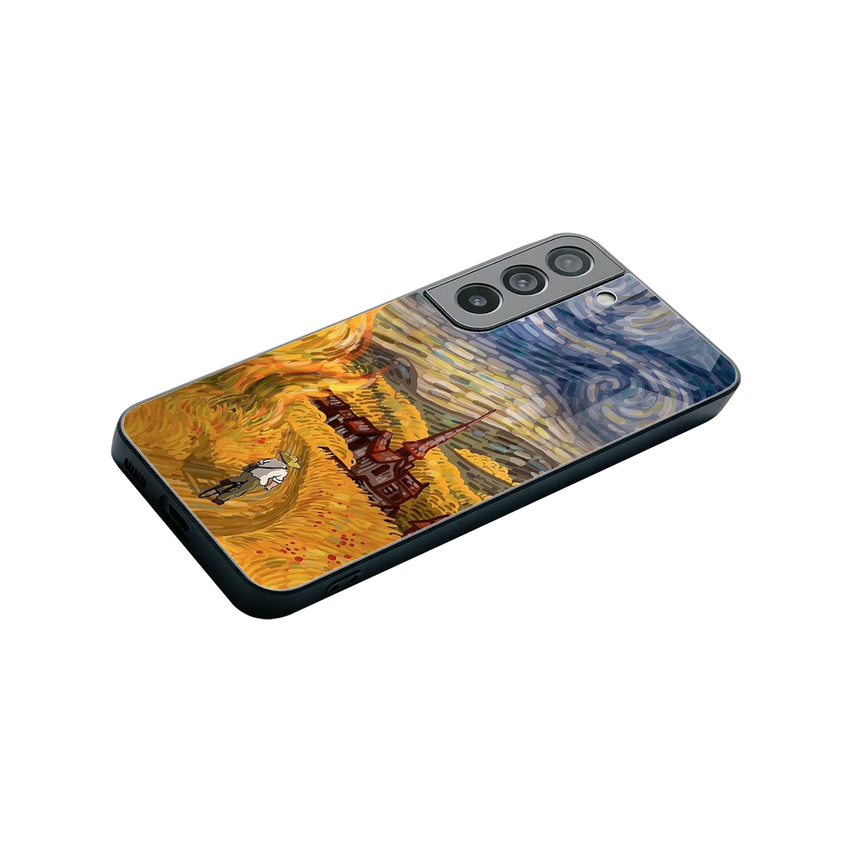 Starry Ride stylish phone case for samsung galaxy s22 | glossy glass and slim fit