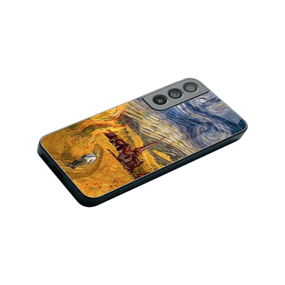 Starry Ride stylish phone case for samsung galaxy s22 | glossy glass and slim fit