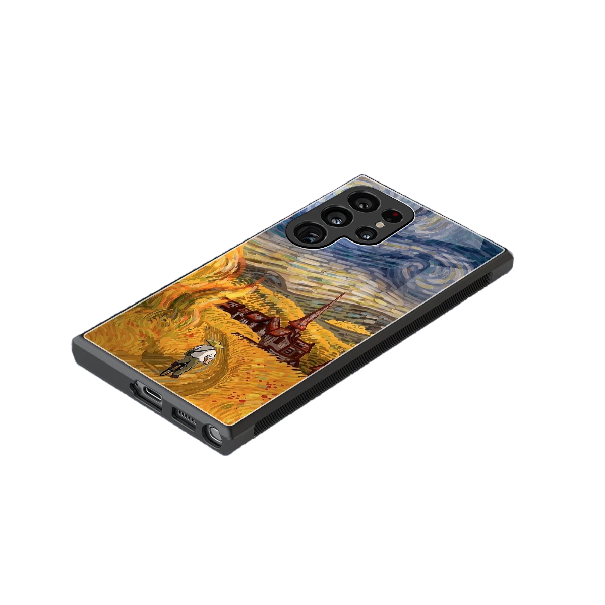Starry Ride stylish phone case for samsung galaxy s24 ultra | glossy glass and slim fit